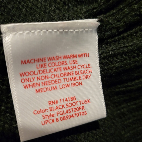 Faded Glory Black & White Nordic Knit Sweater - XXL - Picture 7 of 9